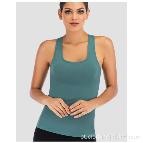 Open Back Running Camisas de desporto para mulheres